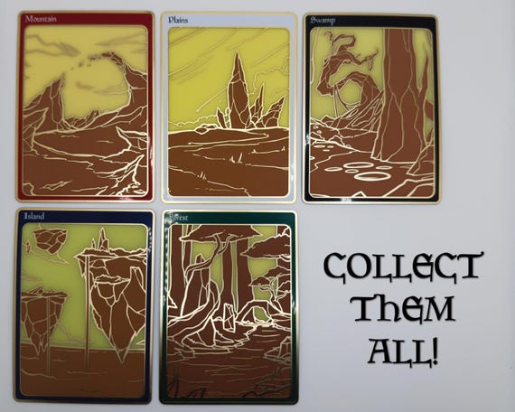 Island Basic Land, Full Art Premium Gold Plated Proxy Card - EDH Commander  - Standard MTG Size - Collector's Edition - Etsy
