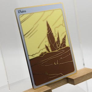 Plains Basic Land, Full Art Premium Gold Plated Proxy Card - EDH Commander  - Standard MTG Size - Collector's Edition - Etsy