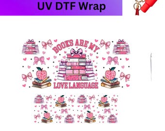 UV DTF Decal Books|Chapstick Keychain Decal |Decals For Keychains