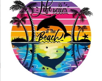 Screen-Print Life is Better at the Beach Print