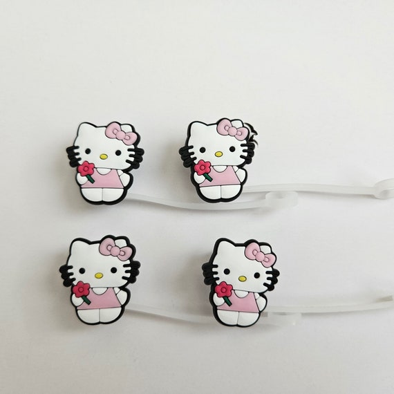 Straw Toppers Kitty Straw Tips Cover Cap Reusable Silicone 