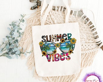 Screen -Prints Summer vibes  T-shirt |tote bags