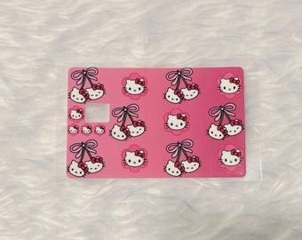 UV DTF Kitty | Debit & Credit Bank Card Wrap| Waterproof Vinyl Sticker