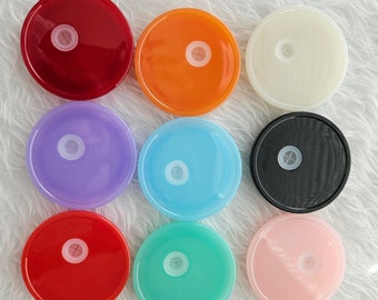 Plastic Lid for 16oz Libbey Glass Can: BPA Free, Leakproof
