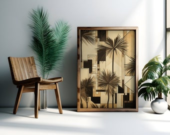 Palms Minimalist Digital Download, Palms Digital Download, Minimalist Tree Wall Art Decor, Palms Digital Print, Palms Wall Artwork, Room Art