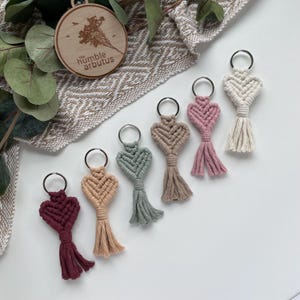 porte-clés coeur | Couleur unie | Cadeau de Saint-Valentin | Cadeau Fête des Mères | Sac à main ou accessoire de sac