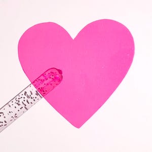See-Through Heart Stickers! - 1/4 to 3 inch - Choose a Size and Color!