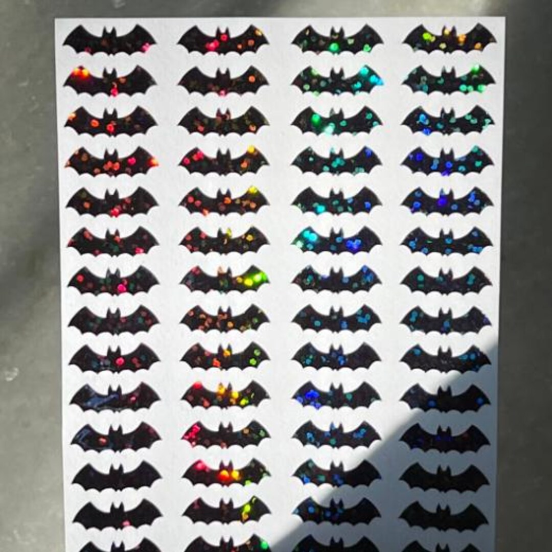 Textile Sticker Bat Che Bat Stickers! - 0.6 to 3.5 Inch - Choose a Size & Color - Etsy