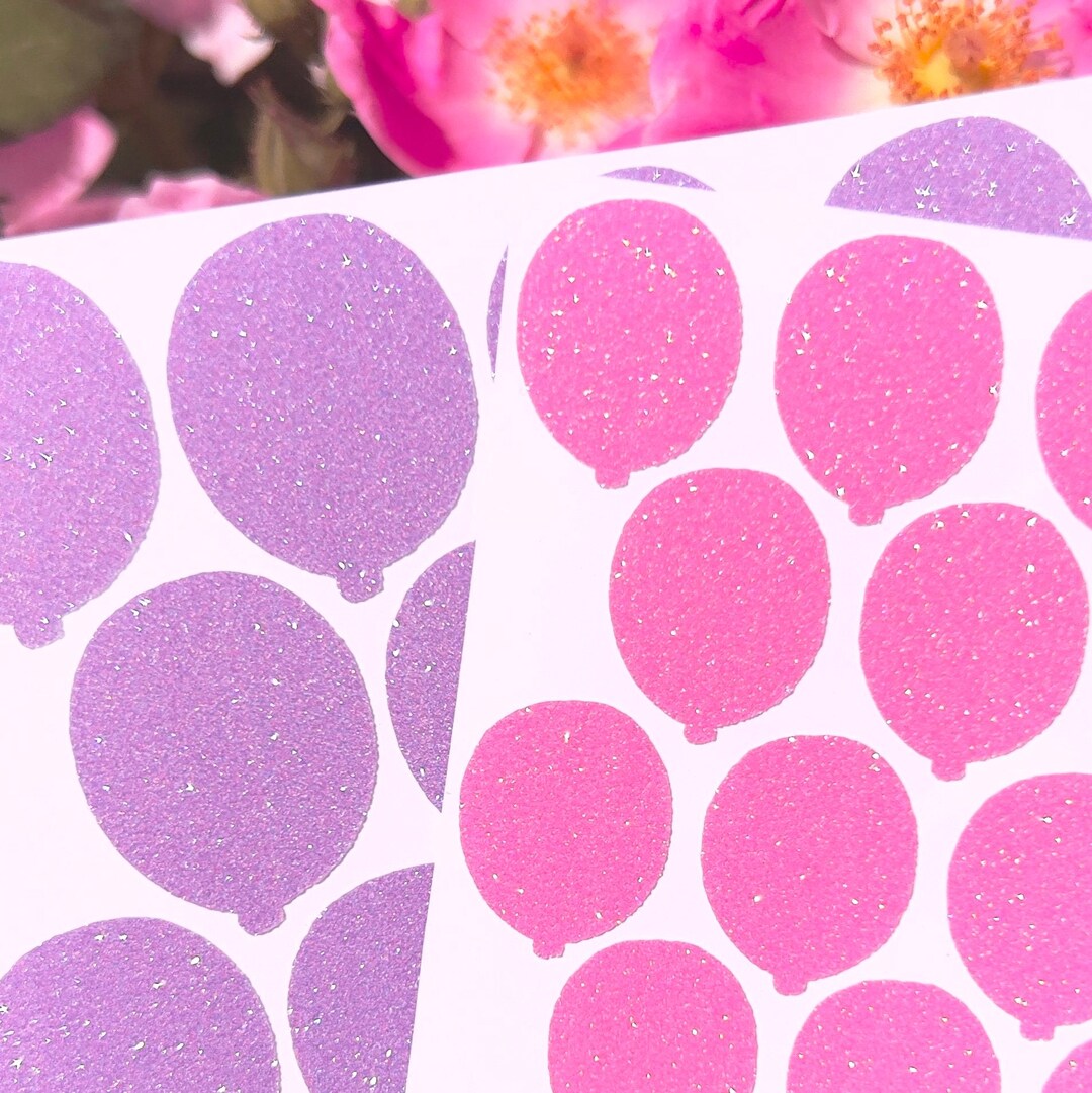 Balloon Stickers! - Choose a Size and Color! - Etsy