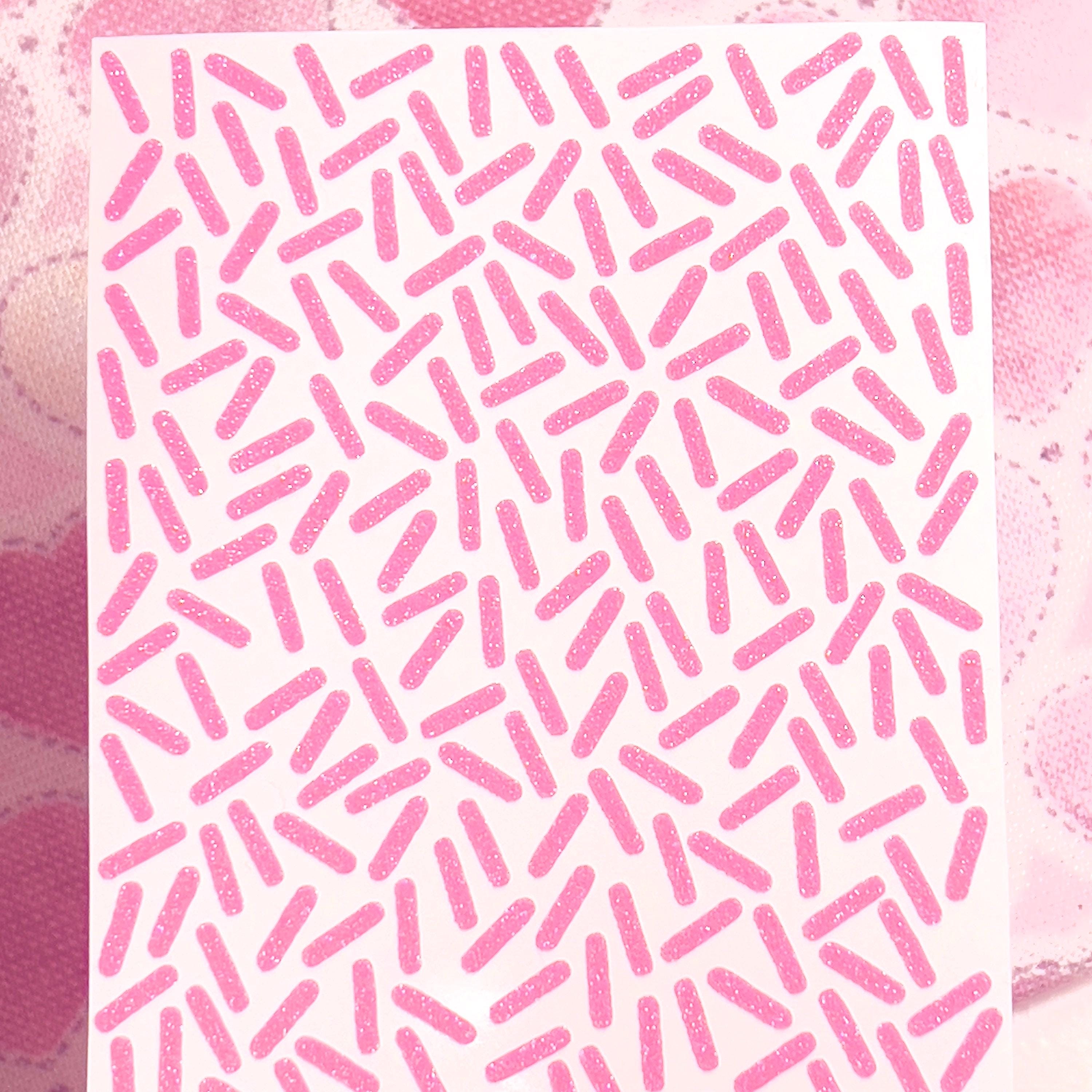 Sprinkle Container Sticker Glitter Sprinkle Stickers! - 0.4 to 5 Inch - Choose a Size and Color ...