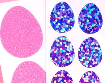 Egg Stickers! - 0.5 to 5 inch - Choose a Size and Color!