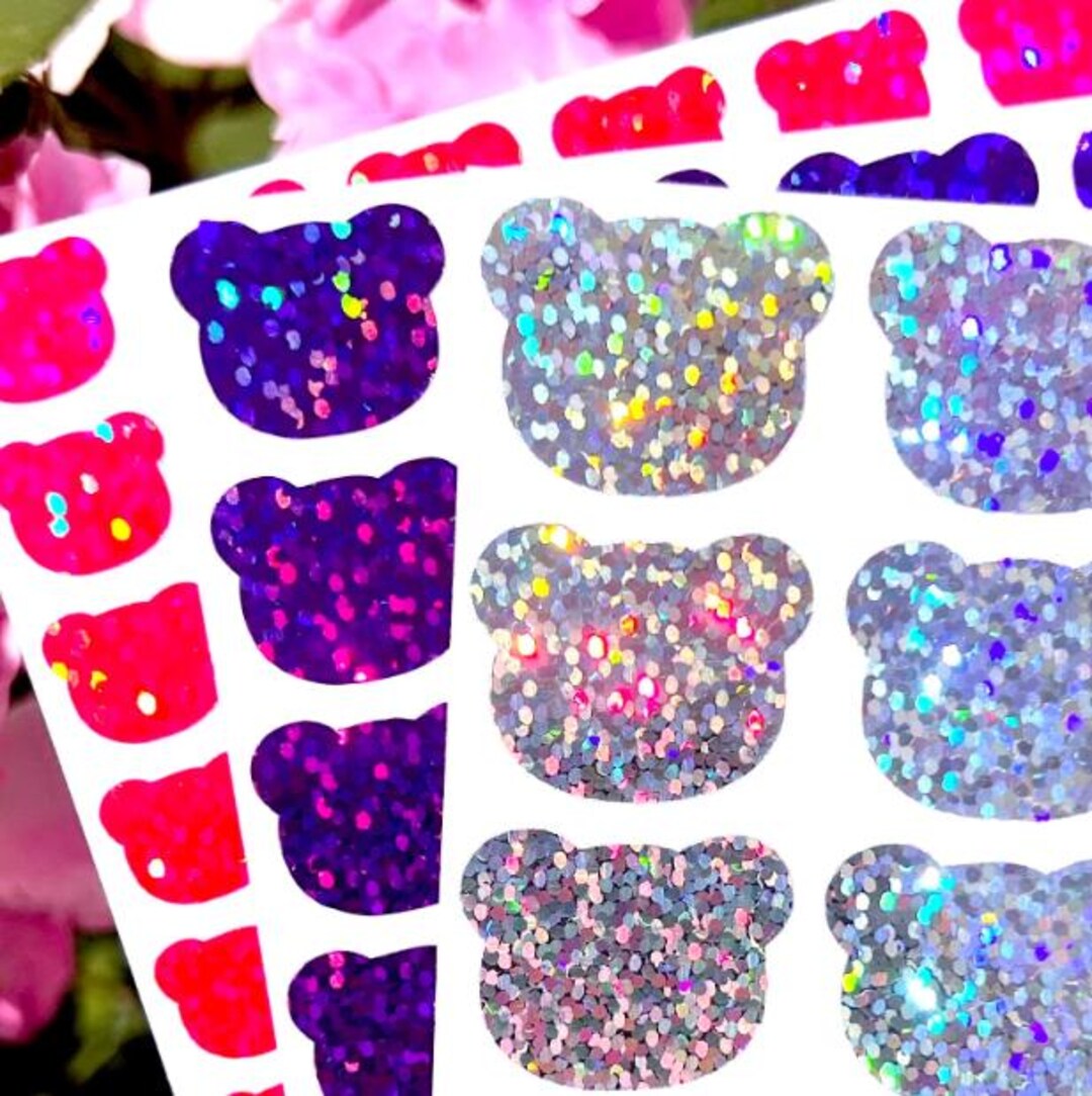 Bear Sticker Sheet! - 0.5 to 5 Inch - Cute for Scrapbooks Planners ...