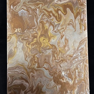 Original Acrylic Painting On Canvas, Concept Art, Acrylic Pouring, Wall Art Paintings, ″Gold″, Home Decor