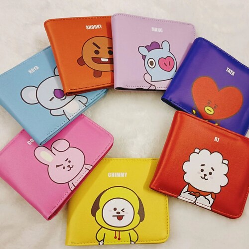 BT21 BTS Coin Purse Pocket Wallet all Characters - Etsy