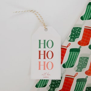 PRINTABLE Festive Holiday Gift Tags, Printable Christmas Gift Tags for ...