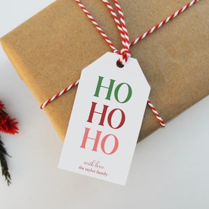 PRINTABLE Festive Holiday Gift Tags, Printable Christmas Gift Tags for Holiday Gifts, DIY Editable Template, Instant Download