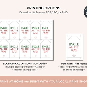 Festive Gift Tag Printable