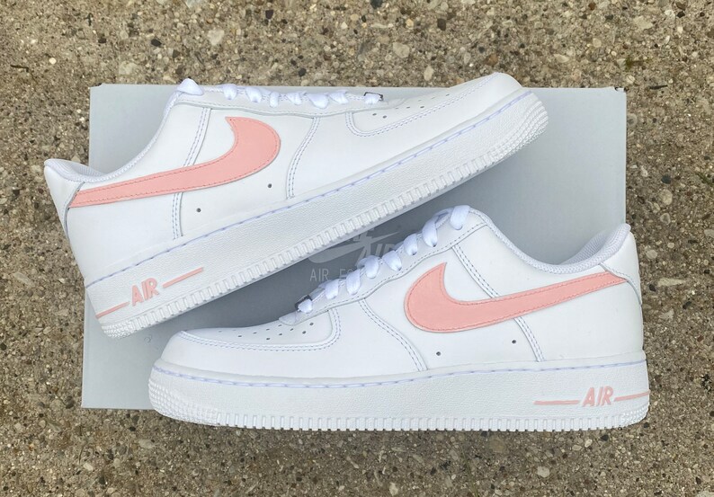 Soft Pink Air Force Ones Etsy