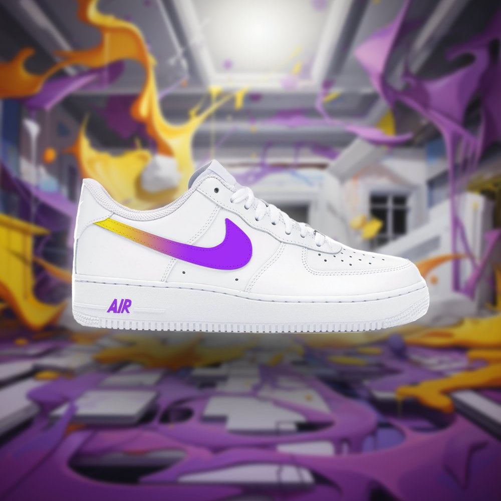Nike Air Force 1 '07 LV8 Double Swoosh (White/ Lakers Yellow