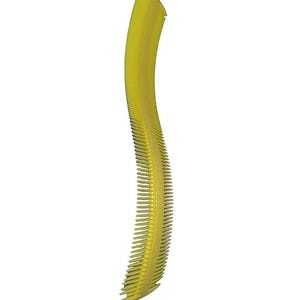 Yellow Curved Hair Comb: Detangling & Styling for All Hair Types
