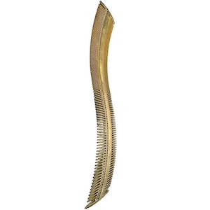 Gold Curved Comb: Detangling & Styling for All Hair Types