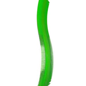 Green Curved Comb: Detangling & Styling for All Hair Types
