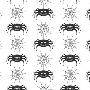 Spider Cotton fabric Halloween Fabric,cute Halloween, Cotton fabric, Sold by the Yard