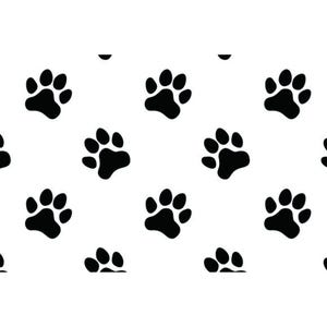 Animal Prints Fabric,Dog Paw Print Pattern Cotton fabric, Sold by the Yard