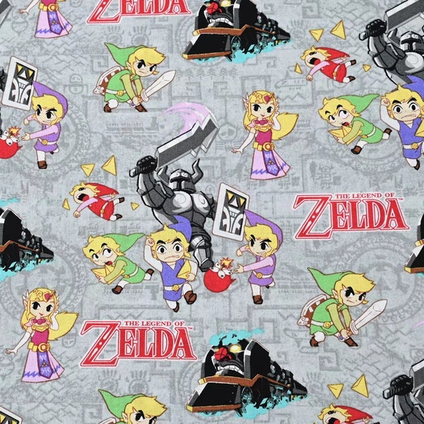 Nintendo Zelda Fabric Anime Cotton Fabric By The Half Yard