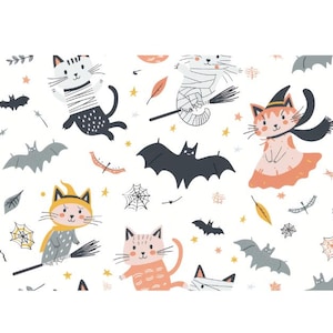 Kitty Cats Novelty Kitty Cats Fashion Cotton Fabric Sold by the Yard