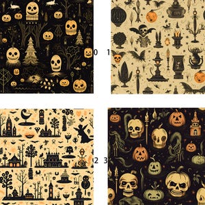 Vintage Halloween cute Halloween, cotton fabric, sold by the yard