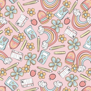 Tessuto di design per la scuola di apprendimento magico, tessuto di cotone a metà metro