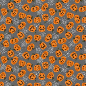 Pumpkin Fabric,Happy Halloween Fabric,cute Halloween, Cotton fabric, Sold by the Yard
