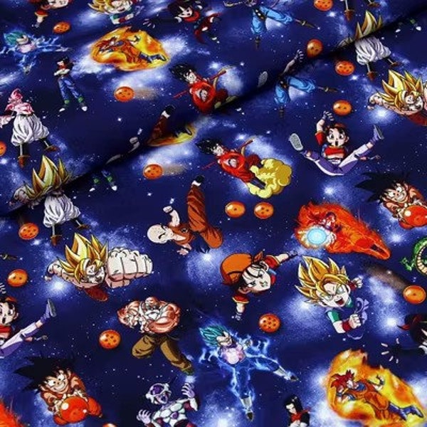Sun Wukong Fabric Japanese Animation Fabric Anime Cotton Fabric By The Half Yard