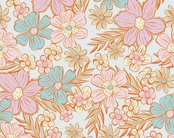 Blumen-Baumwollstoff-Blumenstoff aus reiner Baumwolle Stoff 100% Baumwolle Quilten Stoff halben Hof