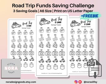 Road Trip Savings Challenge: Printable Tracker (PDF Download)