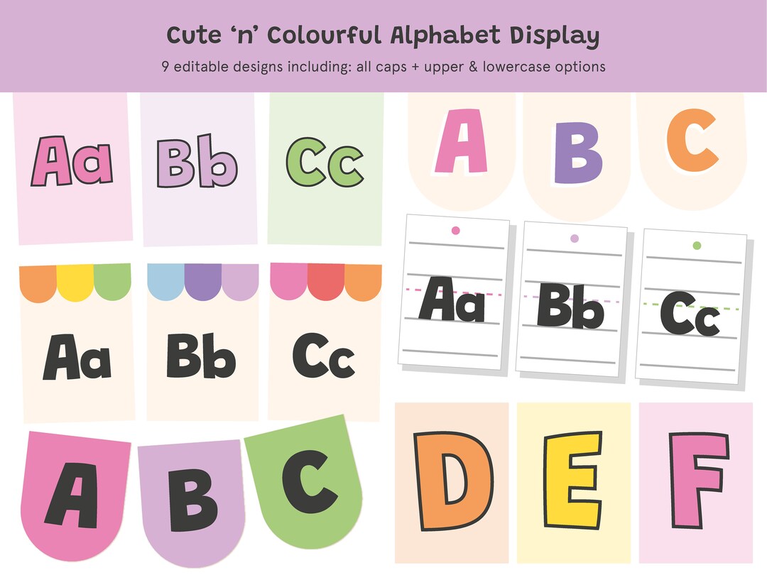 Alphabet Classroom Display Pack | Colorful ABC Bulletin Board (digital ...