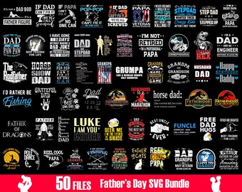 Big Bundle Father's Day Svg, Fathers Day Svg, Papa Svg, Dad Shirt Svg, Grandpa Svg, Father and Son Svg, Funny Dad Svg, Fathers Day Gift,