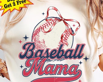 Retro Baseball Mama Png, Baseball Coquette Bow Png, Game Day Baseball Png, Ballpark Sports Png, Athletic Mom Png, Baseball Fan Gifts