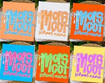 Custom Mascot School PNG: Personalized School Spirit Png, School Team Design, Back To School (Digital Download)