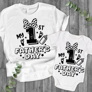 My First Fathers Day Svg, My 1st Father&#39;s Day Svg, Happy Fathers Day, Dad and Daughter Svg,Daddy and Me Svg,Dad Life Svg,Svg File For Cricut