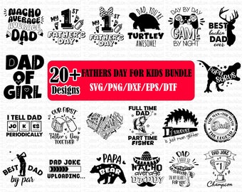 Fathers Day For Kid Svg Bundle, Fathers Day Bundle, My 1st Fathers Day Svg, Daddy and me Svg, Funny Dad Svg, Cute Baby Design, Svg Png Files