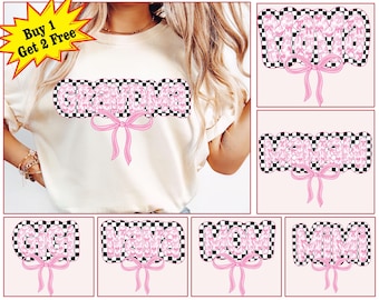Checkered Mama Coquette Png Bundle, Mother's Day Png, Mom Life Png, Mama Coquette Png, Pink Mama Png, Mother's Day Shirt Design