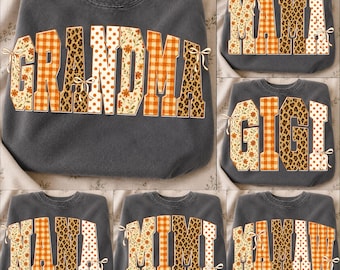 Retro Mama Fall PNG Bundle: Fall Png Design, Distressed Autumn Png, Grandma Mama Gigi Nana Mamaw Fall (Digital Download)