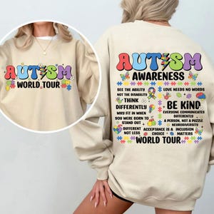 Autism Awareness World Tour Png, Autism Awareness Png, Autism Puzzle Pieces Png, Be Kind Png, Neurodiversity Png, Mental Health Png