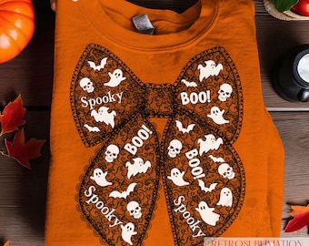 Halloween Lace Bow PNG: Ghost, Skull, Bat Sublimation (Digital Download)
