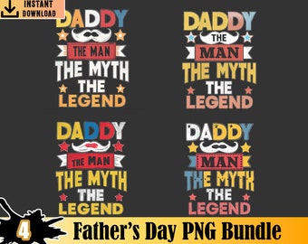 Pappa mannen myten legenden png-paket, fars dag png-paket, pappa png, far png, bästa pappa någonsin png, pappa png, digital nedladdning