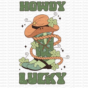 St Patrick Cowboy Boots Png, Western St Patrick Png, St Patricks Day Png, St Patricks Cowboy, Irish Day Png, St Patrick Design, Lucky Clover