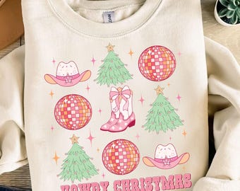 Howdy Christmas Png, Western Weihnachten Png, Cowgirl Weihnachten Png, Weihnachten Girly Png, Ästhetischer Png, Weihnachtszeit Png, Geschenk für Weihnachten