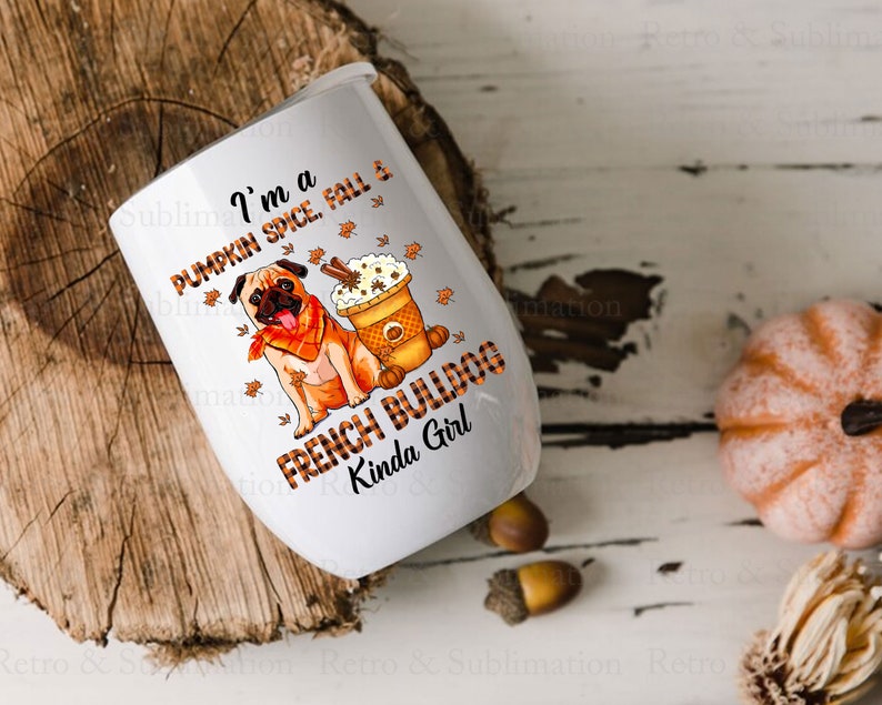 Jag är en pumpa krydda höst och hundar kinda tjej png-paket, Thanksgiving png, hundälskare present, hej höst png, pumpa latte png, pumpasäsong bild 3